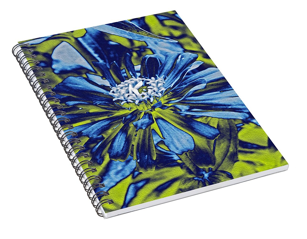 Inverted image of a flower - Spiral Notebook