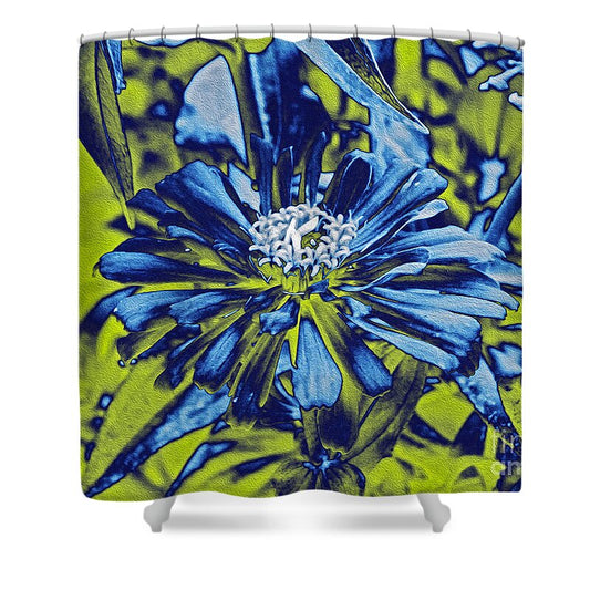 Inverted image of a flower - Shower Curtain