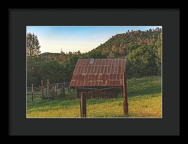 Ladnscape of an Old Barn - Framed Print