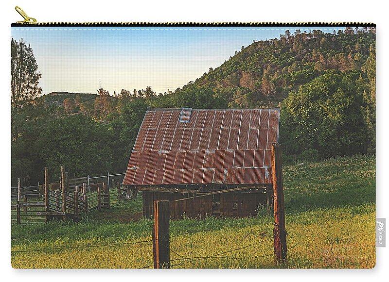 Ladnscape of an Old Barn - Zip Pouch