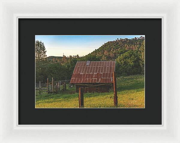 Ladnscape of an Old Barn - Framed Print