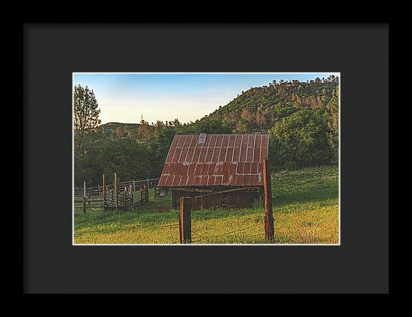 Ladnscape of an Old Barn - Framed Print