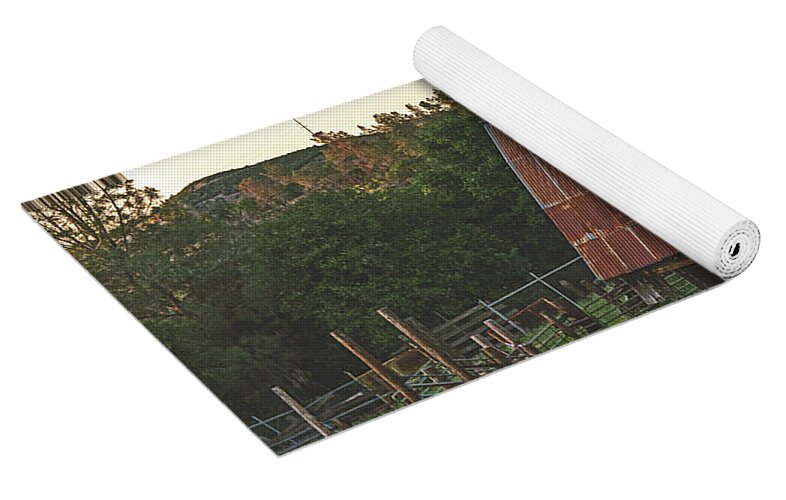 Ladnscape of an Old Barn - Yoga Mat