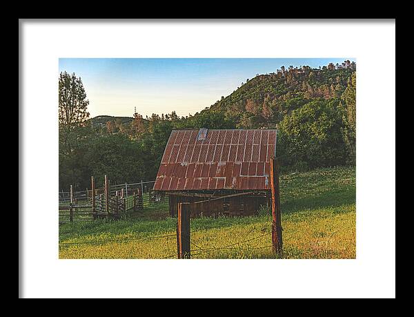 Ladnscape of an Old Barn - Framed Print