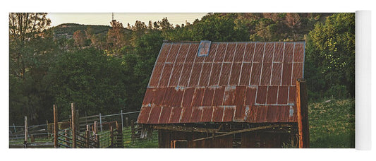 Ladnscape of an Old Barn - Yoga Mat