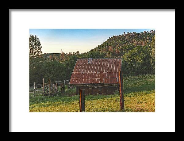 Ladnscape of an Old Barn - Framed Print