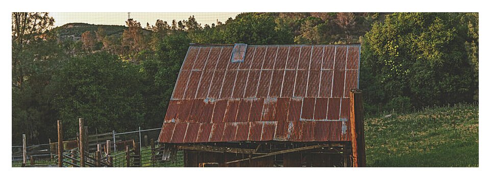 Ladnscape of an Old Barn - Yoga Mat