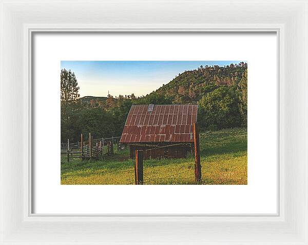 Ladnscape of an Old Barn - Framed Print