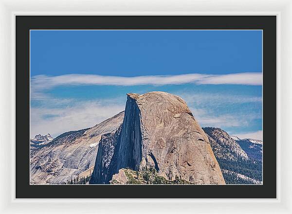Landscape of Magical Half Dome Mountain - Framed Print