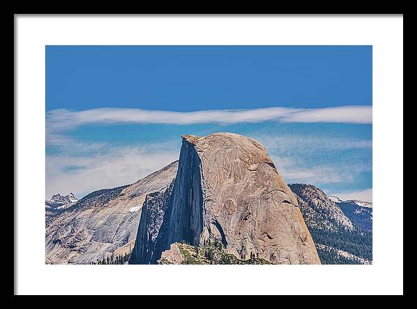 Landscape of Magical Half Dome Mountain - Framed Print