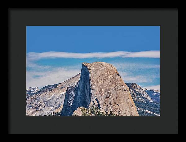 Landscape of Magical Half Dome Mountain - Framed Print