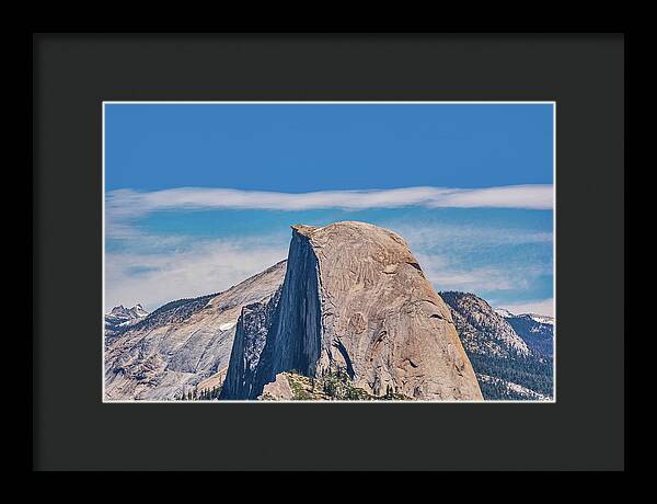 Landscape of Magical Half Dome Mountain - Framed Print