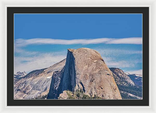 Landscape of Magical Half Dome Mountain - Framed Print