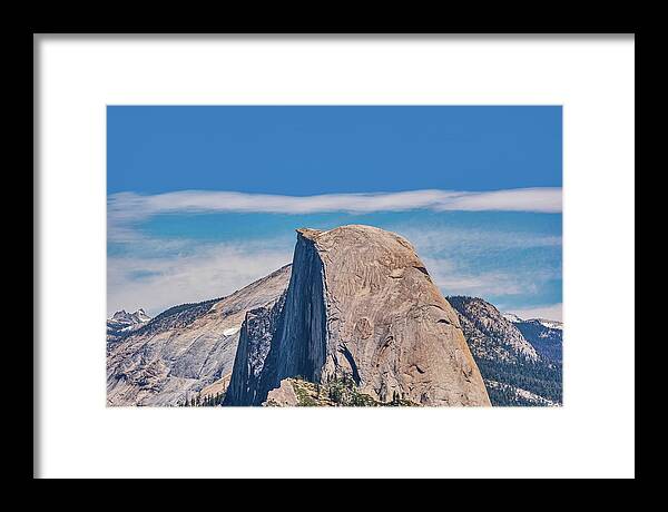 Landscape of Magical Half Dome Mountain - Framed Print