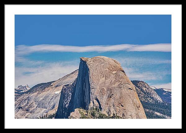 Landscape of Magical Half Dome Mountain - Framed Print