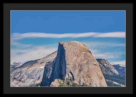 Landscape of Magical Half Dome Mountain - Framed Print