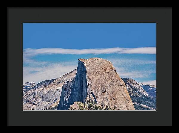 Landscape of Magical Half Dome Mountain - Framed Print