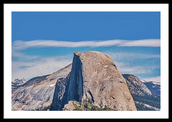 Landscape of Magical Half Dome Mountain - Framed Print