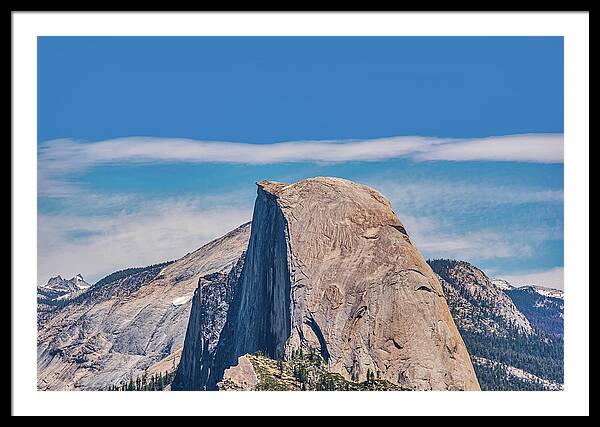 Landscape of Magical Half Dome Mountain - Framed Print