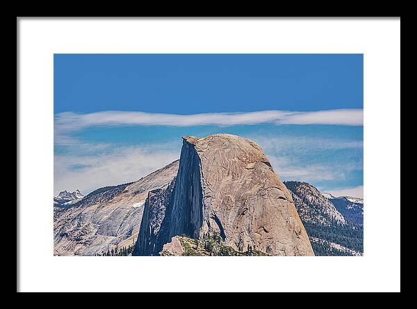 Landscape of Magical Half Dome Mountain - Framed Print