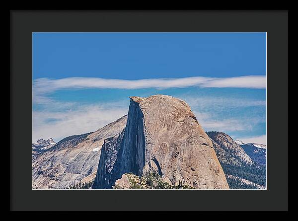 Landscape of Magical Half Dome Mountain - Framed Print
