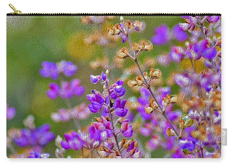 Landscape of Purple Flowers During Spring - Zip Pouch