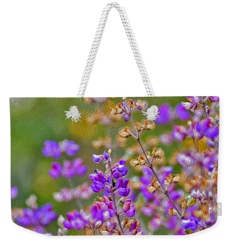 Landscape of Purple Flowers During Spring - Weekender Tote Bag