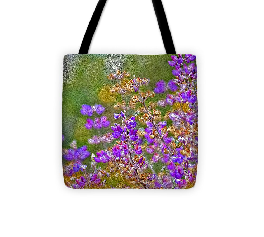 Landscape of Purple Flowers During Spring - Tote Bag