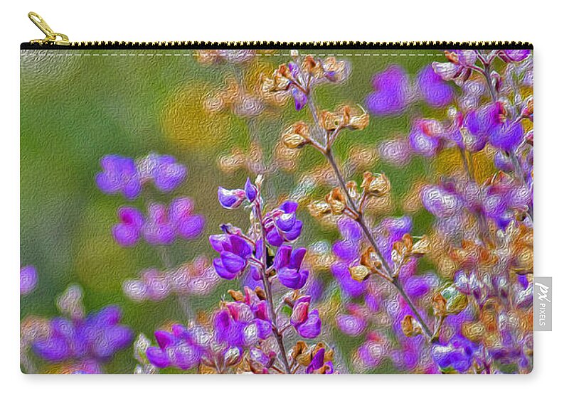 Landscape of Purple Flowers During Spring - Zip Pouch