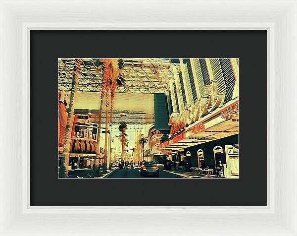 Las Vegas Nevada Old Strip Art - Framed Print