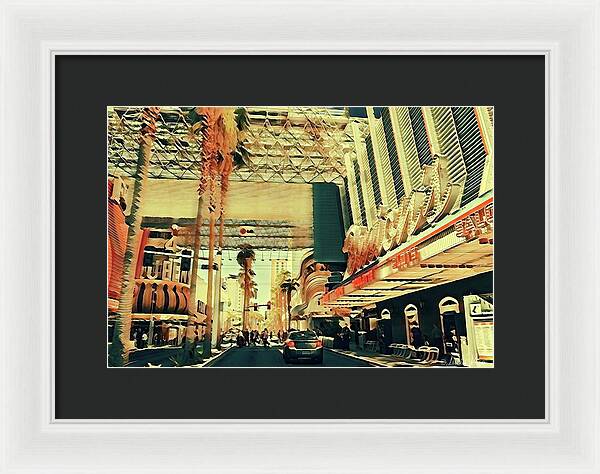 Las Vegas Nevada Old Strip Art - Framed Print