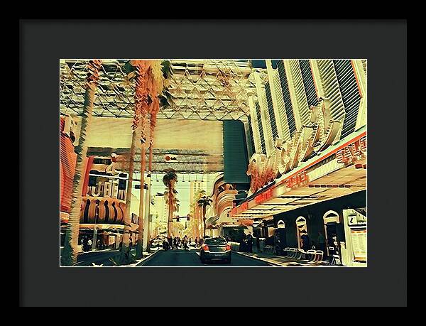 Las Vegas Nevada Old Strip Art - Framed Print