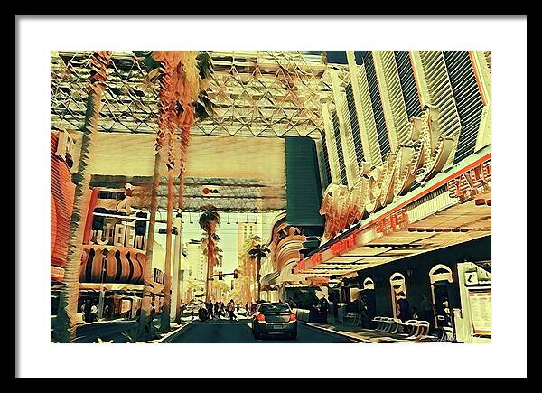 Las Vegas Nevada Old Strip Art - Framed Print