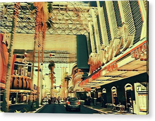 Las Vegas Nevada Old Strip Art - Acrylic Print