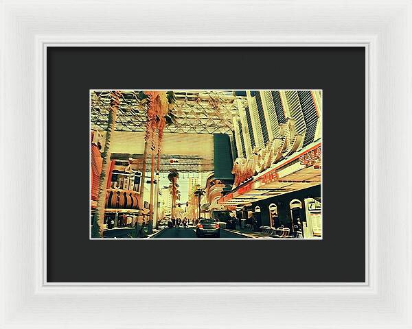 Las Vegas Nevada Old Strip Art - Framed Print