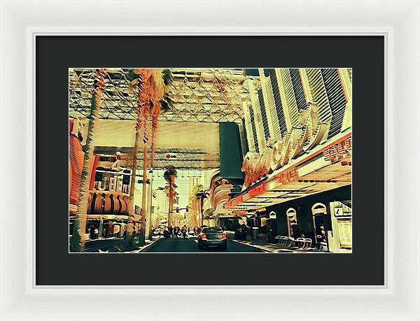 Las Vegas Nevada Old Strip Art - Framed Print