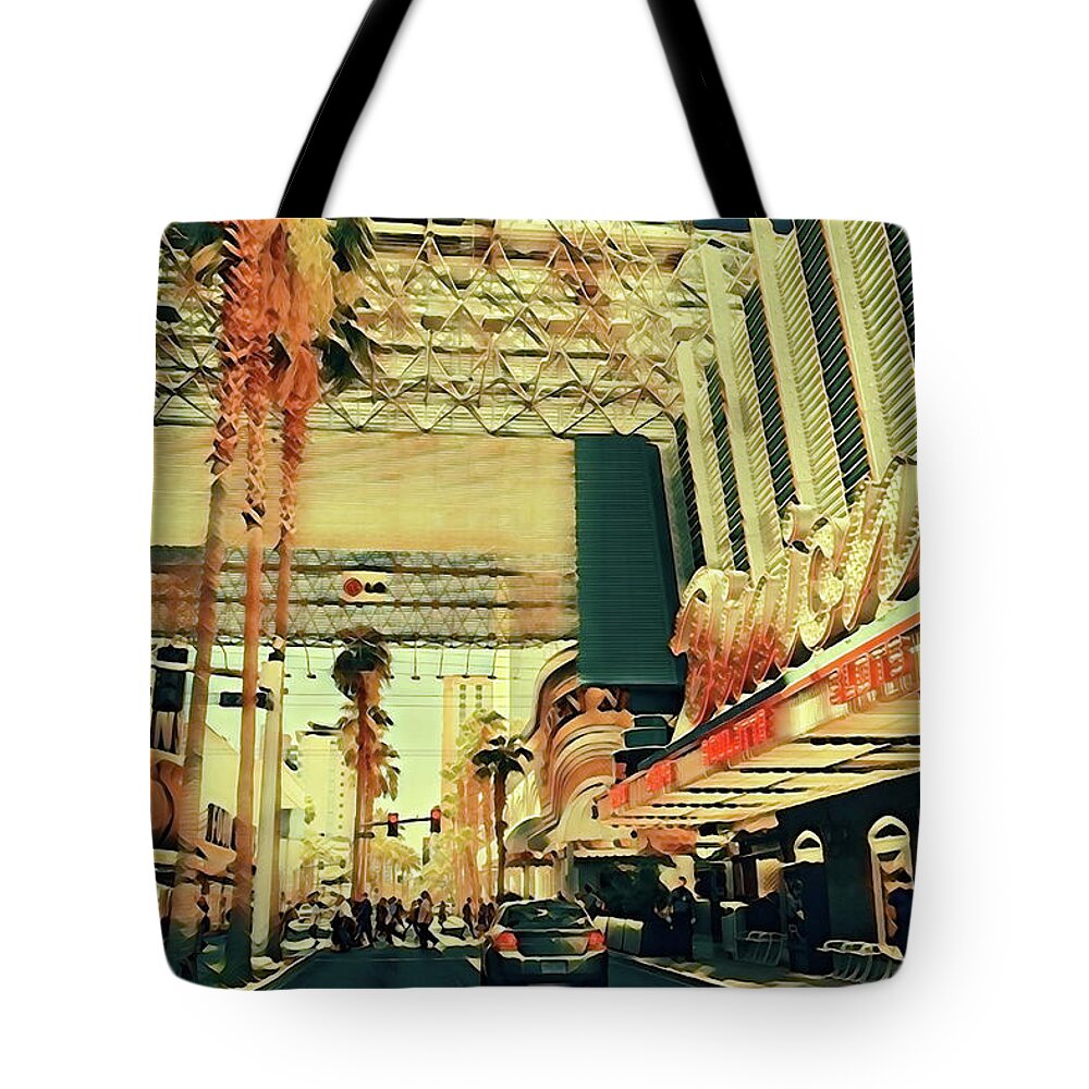 Las Vegas Nevada Old Strip Art - Tote Bag