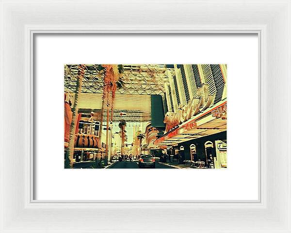 Las Vegas Nevada Old Strip Art - Framed Print