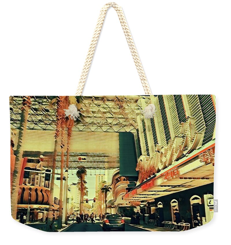 Las Vegas Nevada Old Strip Art - Weekender Tote Bag
