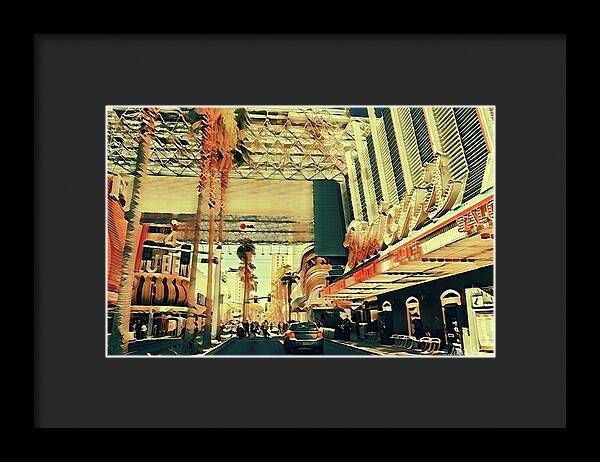 Las Vegas Nevada Old Strip Art - Framed Print