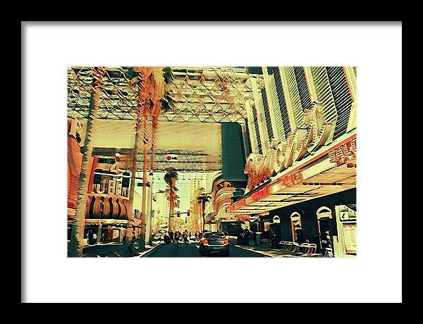Las Vegas Nevada Old Strip Art - Framed Print