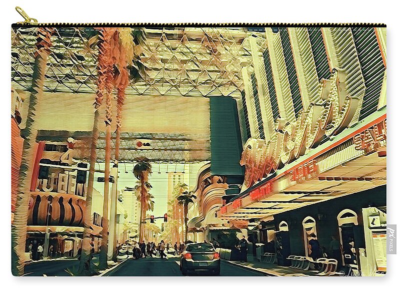 Las Vegas Nevada Old Strip Art - Zip Pouch