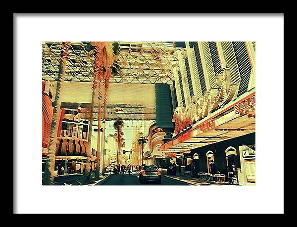 Las Vegas Nevada Old Strip Art - Framed Print