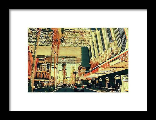 Las Vegas Nevada Old Strip Art - Framed Print