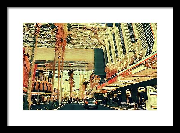 Las Vegas Nevada Old Strip Art - Framed Print