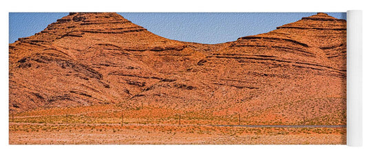 Layered and Detiriorated Mountians in Utah - Yoga Mat