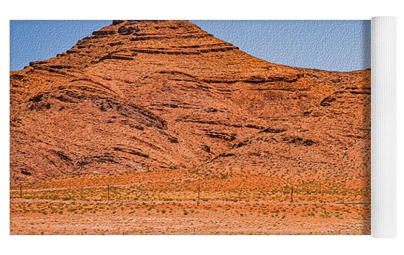 Layered and Detiriorated Mountians in Utah - Yoga Mat