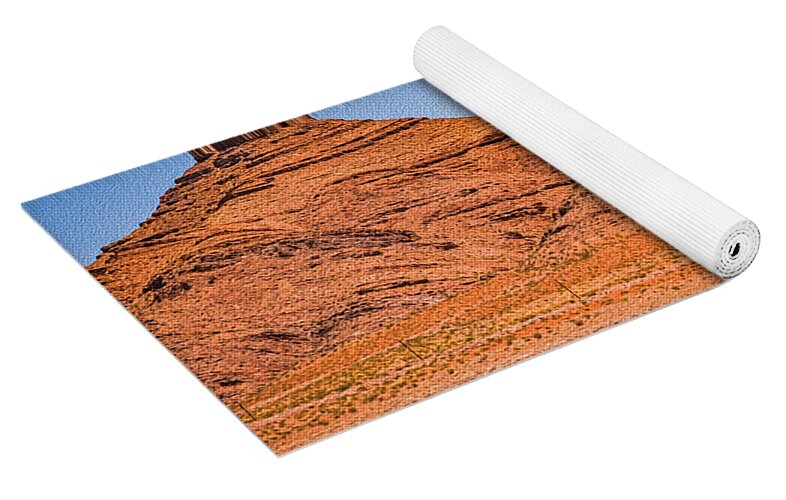 Layered and Detiriorated Mountians in Utah - Yoga Mat