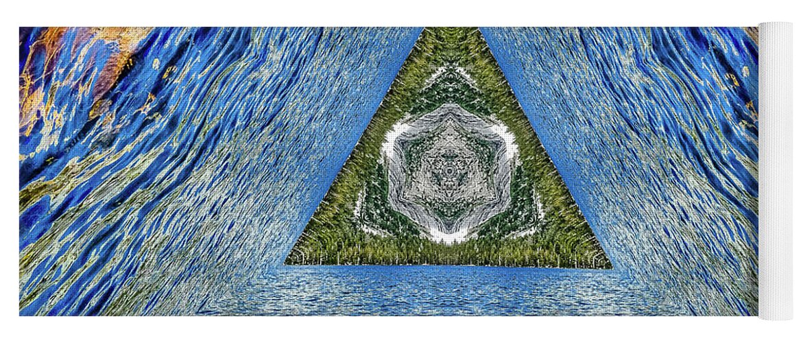 Legend Triangle Water Ripples Design - Yoga Mat