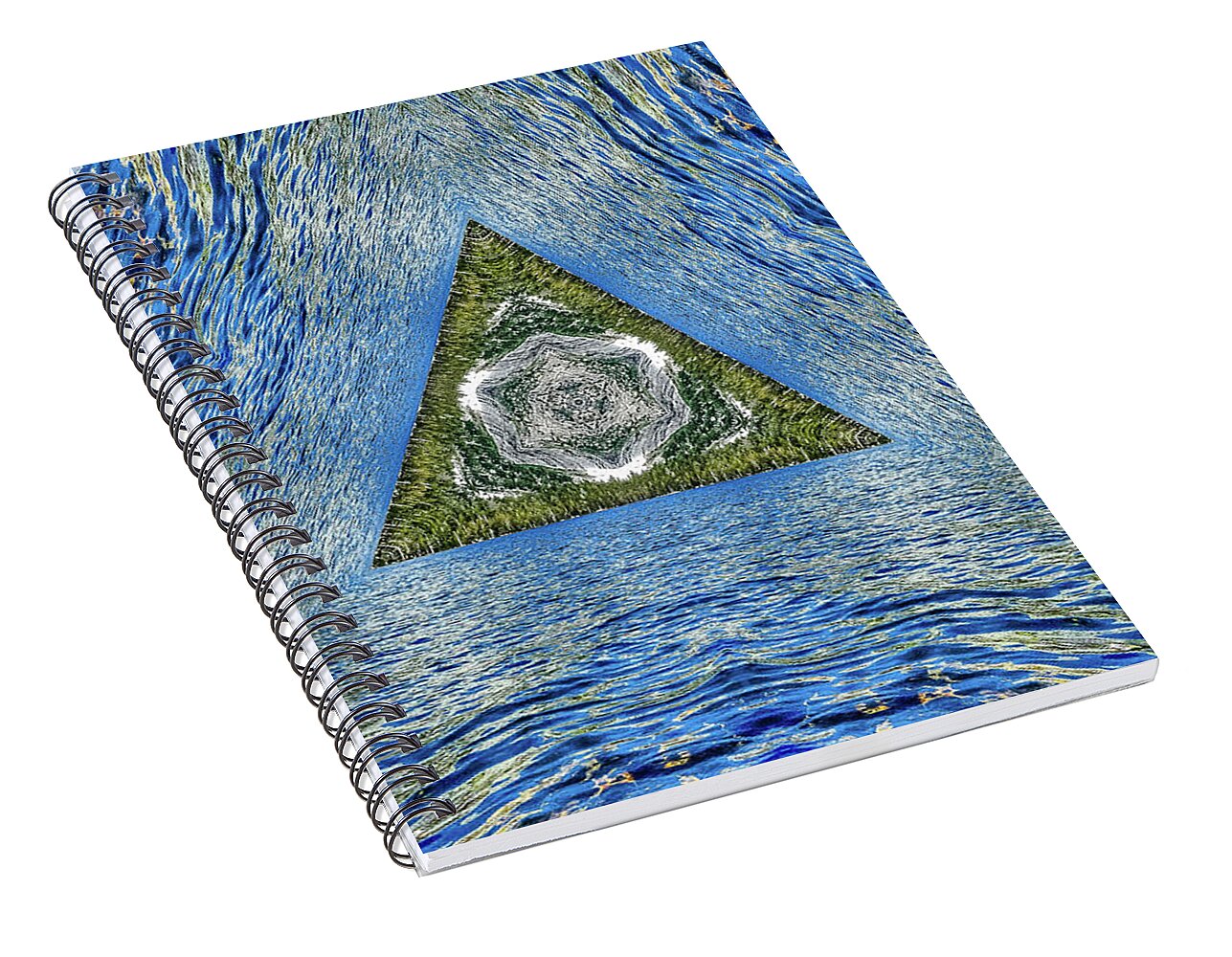 Legend Triangle Water Ripples Design - Spiral Notebook